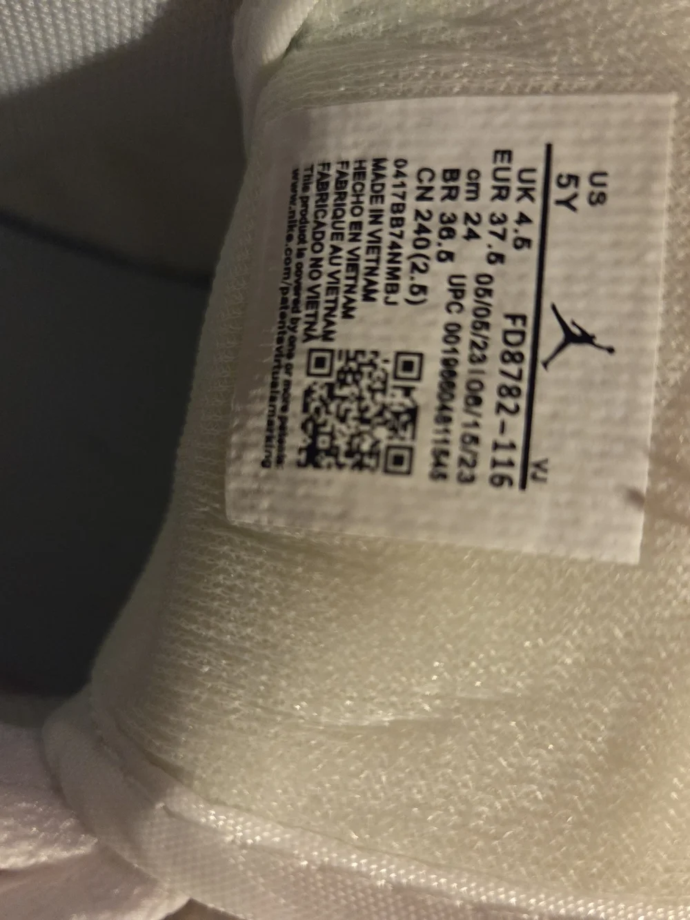 Jordan Kids' Pink & White High-Top Sneakers with Silver Swoosh